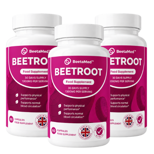 BeetaMed™ Beetroot Capsules | Support Circulation, Joint Comfort & Vitality