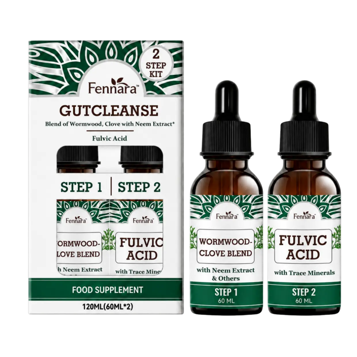 Fennara™ Liquid | 2-Step Gut Cleanse, Natural Herbal Formula for a Cleaner, Healthier Gut