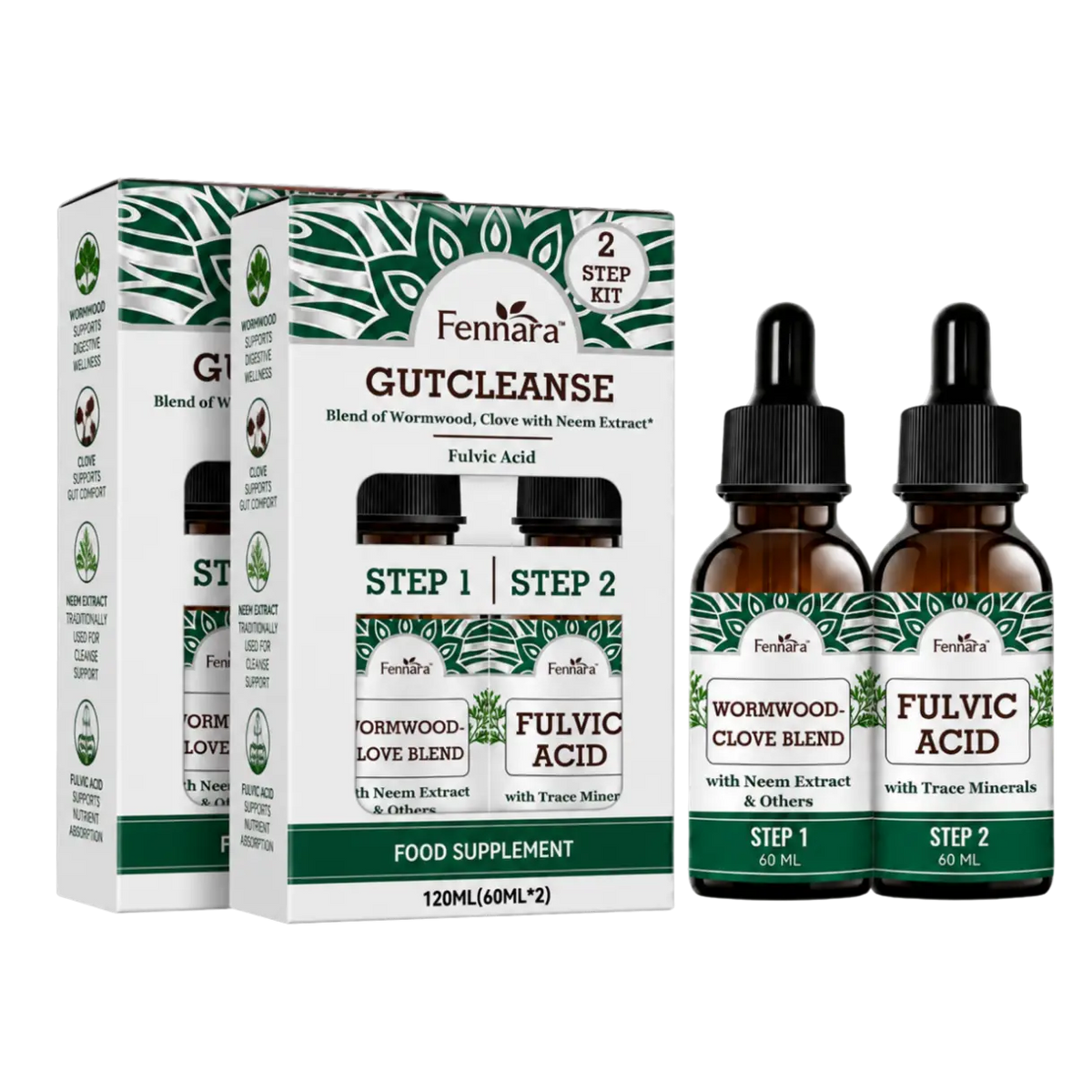 Fennara™ Liquid | 2-Step Gut Cleanse, Natural Herbal Formula for a Cleaner, Healthier Gut
