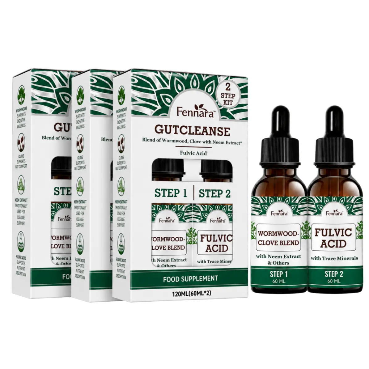 Fennara™ Liquid | 2-Step Gut Cleanse, Natural Herbal Formula for a Cleaner, Healthier Gut